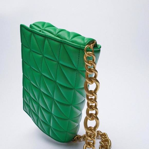 ZARA (SOLD OUT) QUILTED CHAIN BAG - Picture 5 of 12